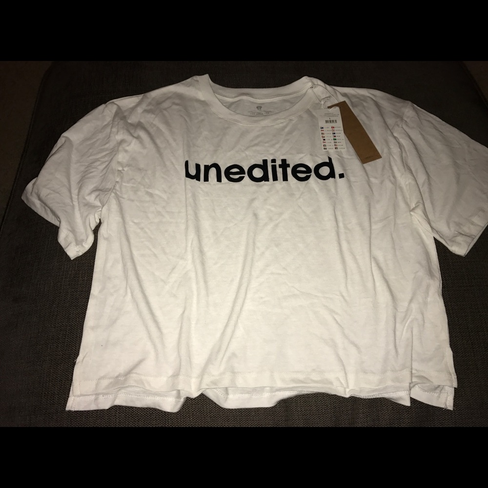 White cropped top Large $5 SALE PRICE FIRM